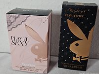 Boxes of Play It Sexy 40 ml and Play It Spicy 11 ml Eau de Toilette