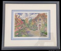 Framed print showing entire artwork, matting and frame