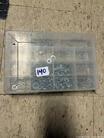 closed plastic organizer showing mixed fasteners