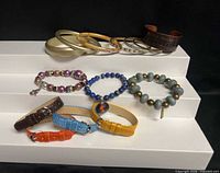 Group shot showing all bracelets