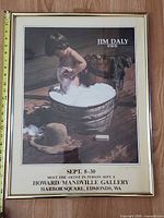 Full view of framed poster