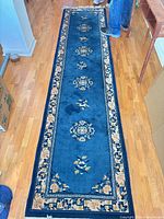 Full view of runner rug showing design and length