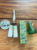 All six items laid out for size and condition overview