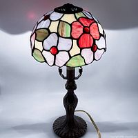 Full view lit, showing shade colors and base