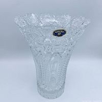 Full view of Bohemia crystal vase front
