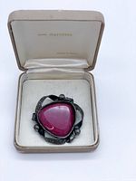 Brooch in open Majorica box