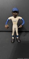 Front view of bendable Dodgers figurine arms forward