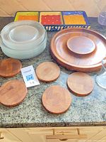 All items grouped on countertop