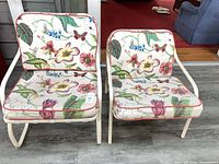 Both chairs side-by-side showing frames and cushions
