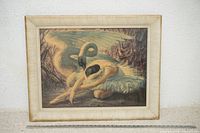 Front view of framed print showing full image and frame