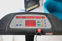 digital console showing LED readouts and control buttons