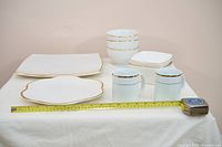 entire dinnerware set on table