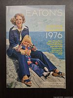 Front cover showing Eaton's Spring & Summer 1976 catalog, notes visible