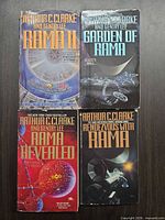 Front covers of four Rama series paperbacks arranged in grid
