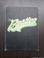 Front cover of black cloth hardcover with stylized title