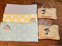 Full lot view showing blankets, door signs and magnets