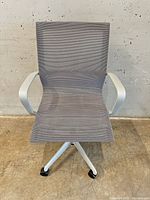 Front view of Uline mesh office chair