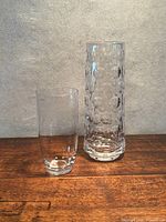 Both crystal vases full view