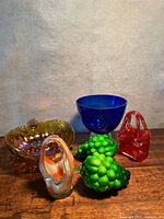 Group shot of all six glass items