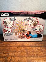 Back of boxed set displaying constructed Ferris wheel and alternate builds