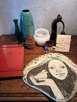 Group shot of all nine items arranged on table