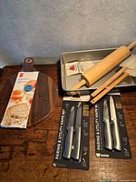 Overview of all kitchen items on table