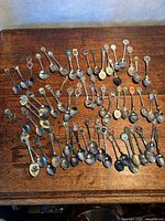 Full layout of entire spoon collection