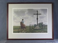 Front view of framed print