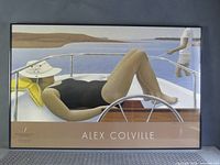 Full view of framed Alex Colville Marée Basse museum print