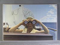 Front view of framed Alex Colville print