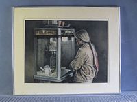 Front view of framed Ken Danby print showing artwork, mat, and frame