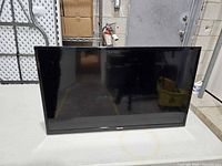 Front view of Toshiba TV screen off