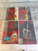 Group shot of all four Daredevil comic books in sleeves