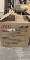 Side of JVC retail box showing product features