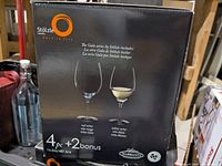 Front of sealed Stölzle Gala wine glass box showing product details