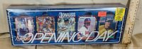 Front view of sealed 1987 Donruss Opening Day card box showing player images and shrink wrap