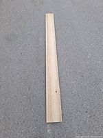 Full view of single length of birch crown molding
