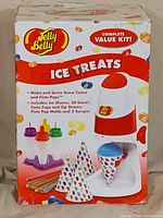 Front of Jelly Belly Ice Treats kit box showing product image and branding