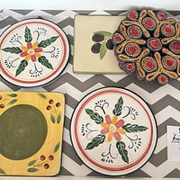 Group shot showing all five trivets