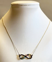 Necklace on display bust showing overall appearance