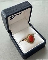 Ring in presentation box showing overall appearance