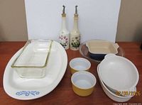 Group shot of all 10 bakeware and serveware pieces