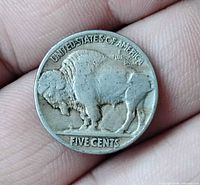 Reverse showing standing buffalo and denomination