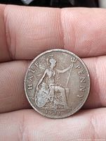 Reverse of 1931 half-penny showing Britannia design and date