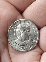 Obverse showing Susan B. Anthony portrait and 1979 date