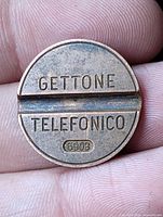 Obverse showing GETTONE TELEFONICO and 8908