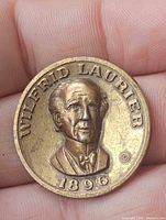 Obverse showing Sir Wilfrid Laurier portrait and date 1896