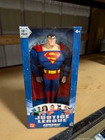 Front view of boxed 25 cm Superman action figure