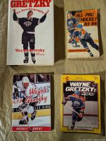 All four Wayne Gretzky related books front covers visible