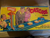 Front of box with Matchbox Cascade branding and artwork